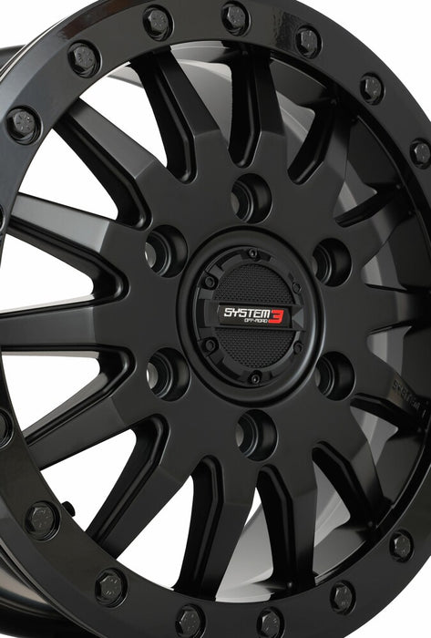 System 3 3-158566 15S3-8566 SB8 WHEEL 15X7 6+1 (+68MM) 6/5.5 MATTE BLACK