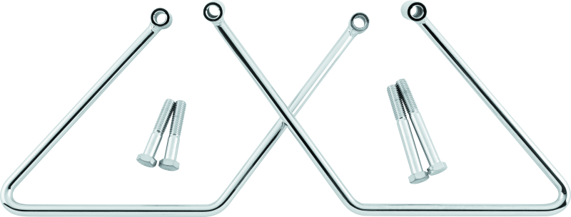 Bikers Choice 564236 00-05 Fxst 00-17 Flst Chrome Saddlebag Supports Pr - Photo - Primary