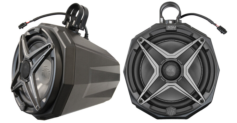 Ssv Works 63-4741 US2-C8A-200 8" CAGE MOUNT POD SSV SPEAKER 2.0" ROLL CAGE