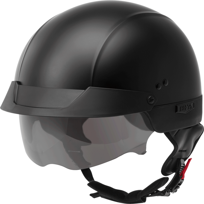 cruiser motorcycle half helmet GMAX HH-75 Half Helmet Black / XS