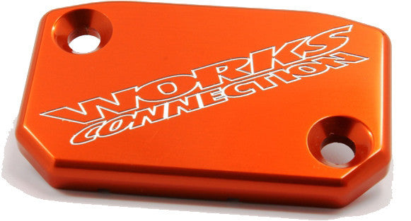 Works Billet Clutch Reservoir Cover Orange - 21-050 KTM Dirt Bikes 2000-2024