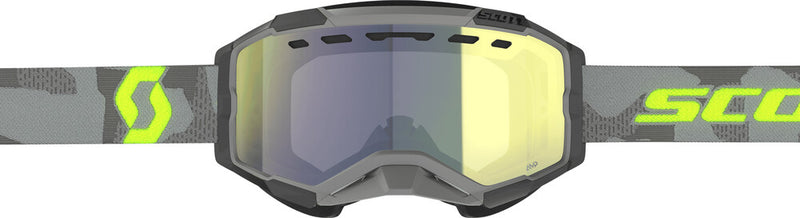 Scott Fury Snowcross Goggle LT GRY NEN YLW Enhcr YLW Chrm - 278605-7697335