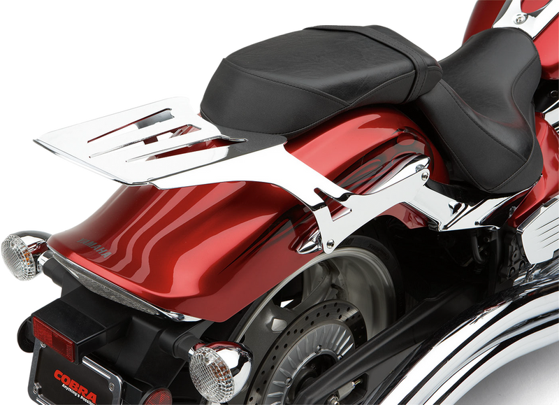 Cobra Solo Luggage Rack Chrome Formed Honda Rebel 250 - 02-4106 Honda CMX250C Rebel 1996-2009