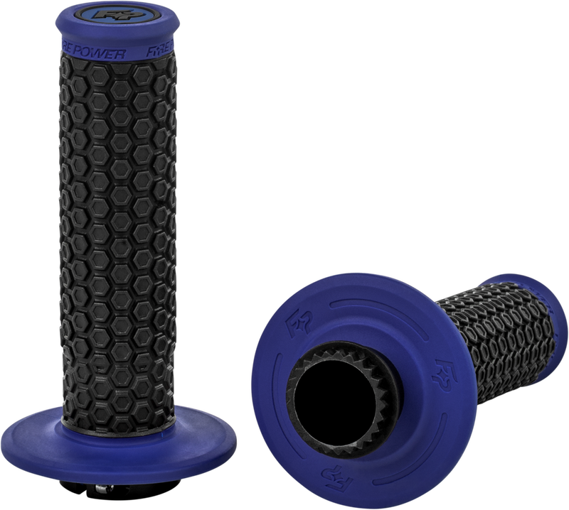 Fire Power 24-0101 24-0101 PILOT MX LOCK-ON GRIPS BLUE
