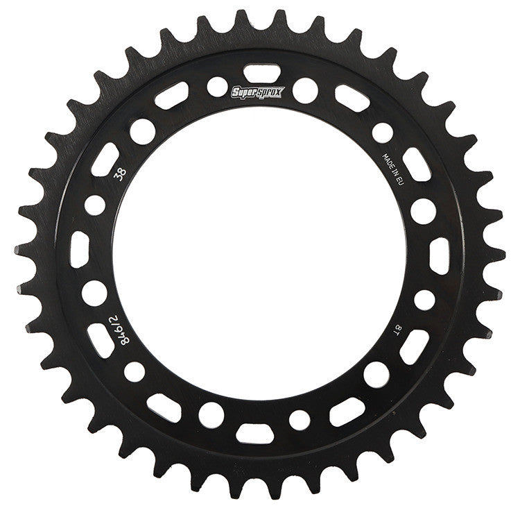 Supersprox Rear Edge Sprocket Steel 38T-520 Black - RFA-8462-38-BLK Honda CBR250R / CB300F / CBR300R 2015-2018