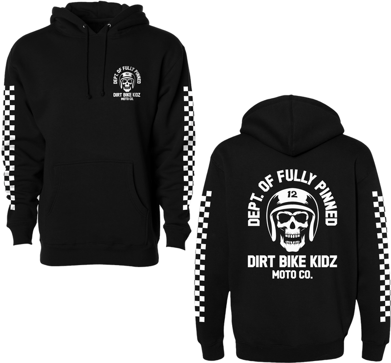 Dbk 325-000392X AH-FPINNED-2X FULLY PINNED HOODIE BLACK 2X