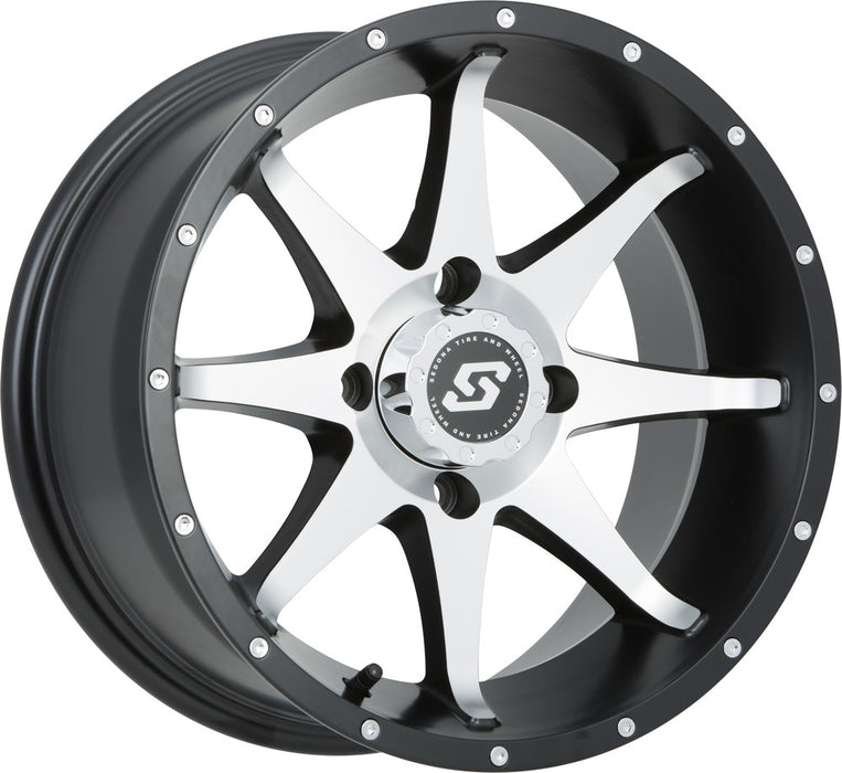 Sedona 570-1172 A7647037-T-52S STORM WHEEL 14X7 4/137 5+2 (+10MM) BLK/MACHINED