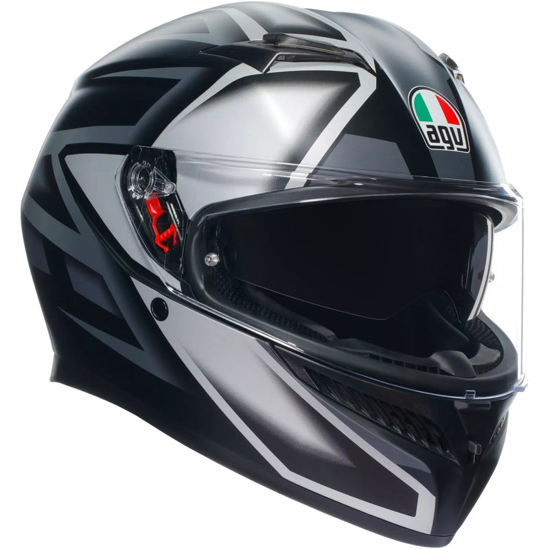 AGV 0101-15490 2118381004008L K3 Compound Helmet K3 Helmet - Compound - Matte Black/Gray - Large