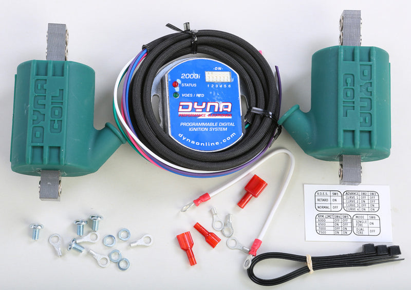 Dynatek 133-3015 D2KI-2P DYNA 2000I CARB SINGLE PLUG / SINGLE FIRE KIT