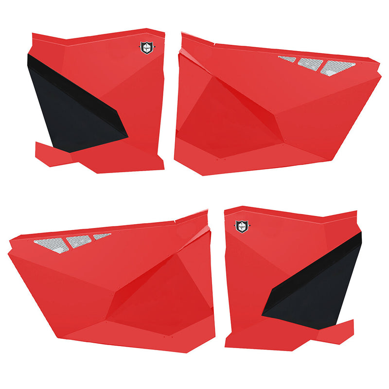 Pro Armor Traditional Half Doors RED - P1910D003RD Polaris RZR 2020-2023
