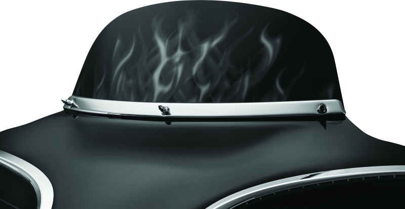 Kuryakyn 1310 Smooth Windshield Trim 96-13 Touring Chrome - User 1