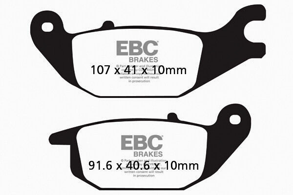 Ebc 15-343 FA343 BRAKE PADS ORGANIC