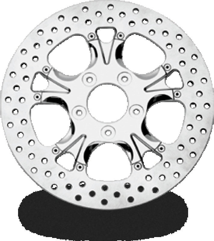 Performance Machine 0133-1800GATS-CH Disc/carr 11.8in Gatlin Fr Lt - Chrome - Photo - Primary