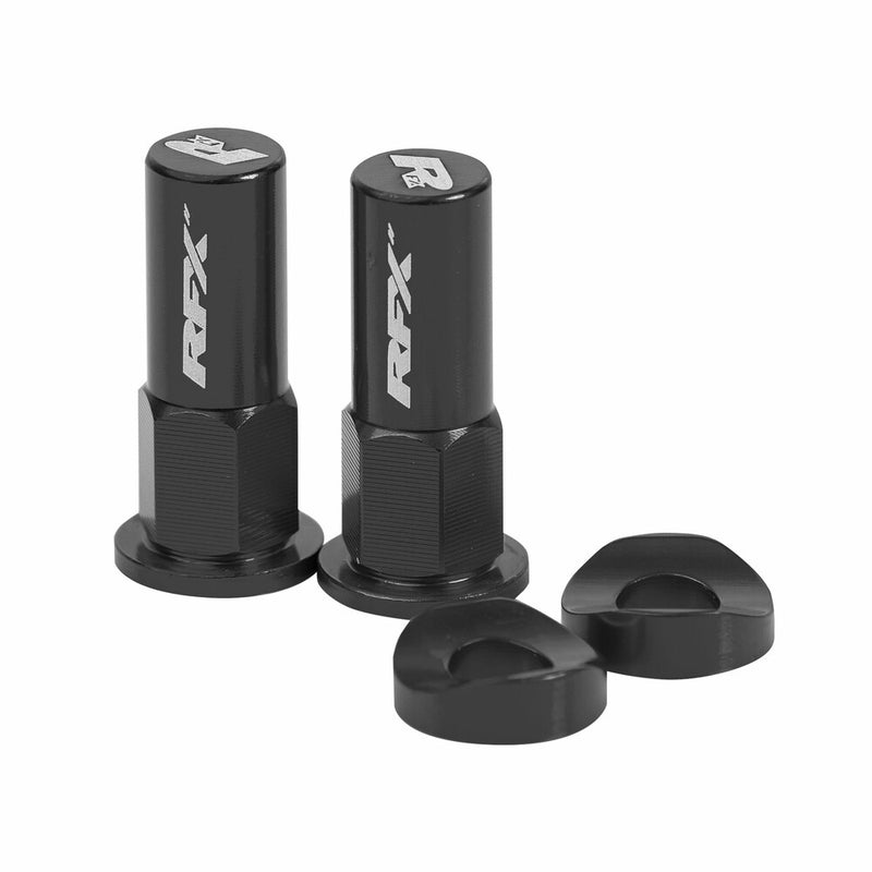 Rfx 739-1065 FXRL 90000 99BK RIM LOCK NUTS & WASHERS 2PCS BLACK