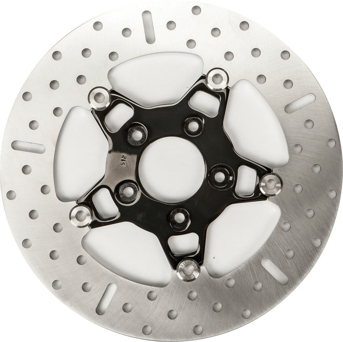 Ebc 15-FSD010B FSD010BLK V-TWIN STREET ROTOR FSD010BLK FLOATING CHROME/BLACK