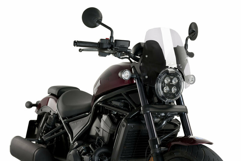 Puig Hi-Tech Parts Windscreen NNG Sport Clear - 20819W Honda Rebel 2021-2023