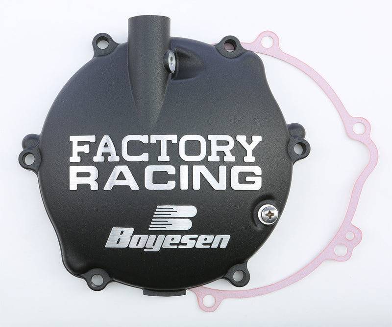 Boyesen Factory Racing Clutch Cover Black - CC-31B Yamaha YZ 125 1994-2004