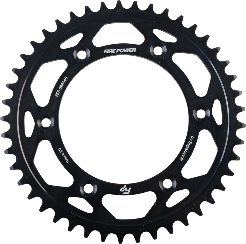 Fire Power 257-099045 FPS-990-45-BLK REAR SPROCKET STEEL 45T BLK