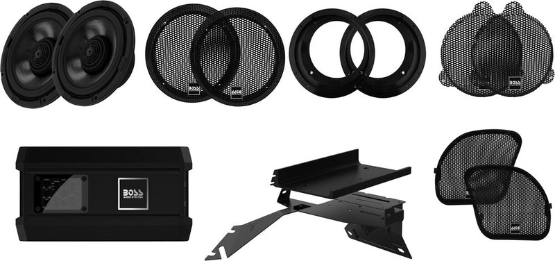 Boss Audio Front Audio Kit ` Fltr - BHD3F For Harley Touring 1998-2021