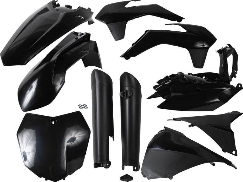 Acerbis Full Plastic Kit Black - 2314330001 KTM Dirt Bikes 2013-2014