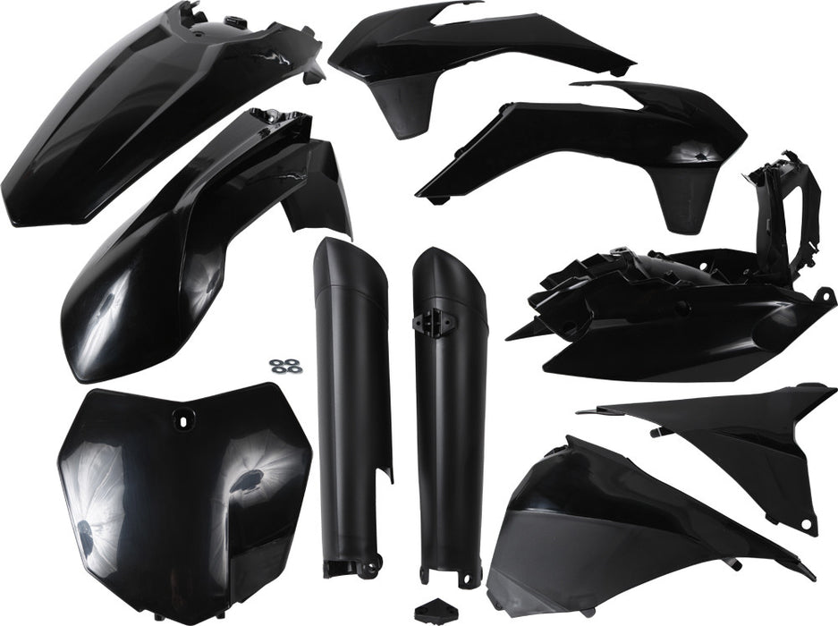 Acerbis 23143-30001 2314330001 FULL PLASTIC KIT BLACK