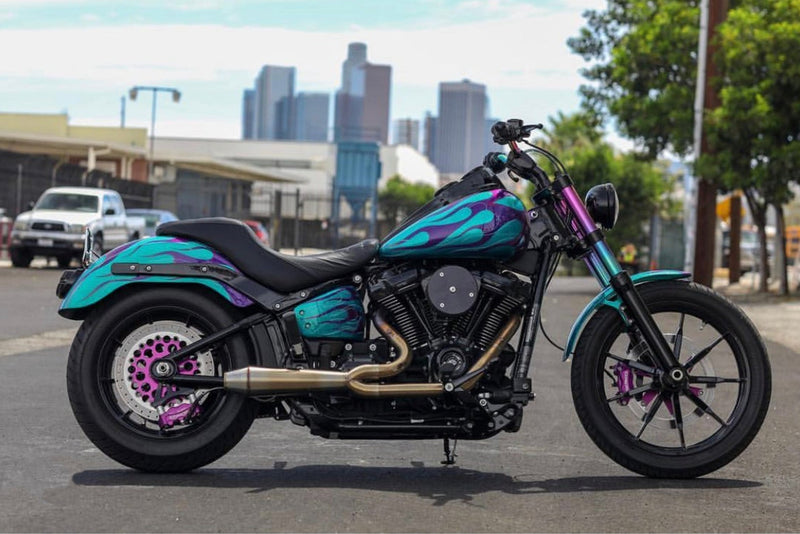 Kraus Isolated & Kickback Risers (Dyna, Pre-18 Softail, FXR, Sportster) — photo 28