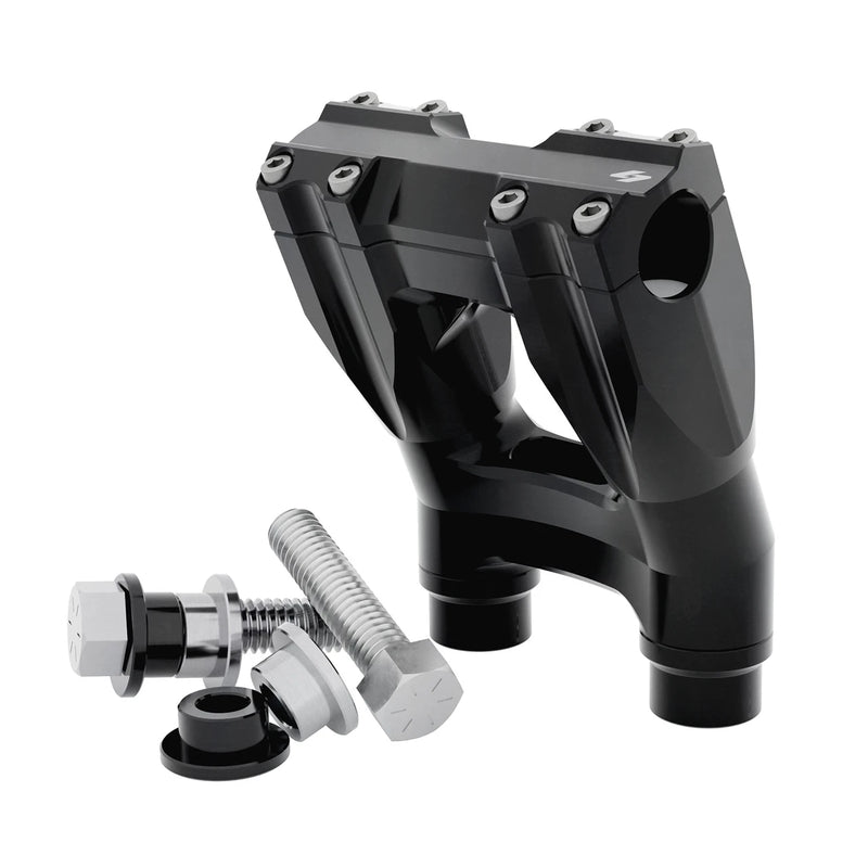 Kraus Isolated & Kickback Risers (Dyna, Pre-18 Softail, FXR, Sportster) — SP-ISO-56-B