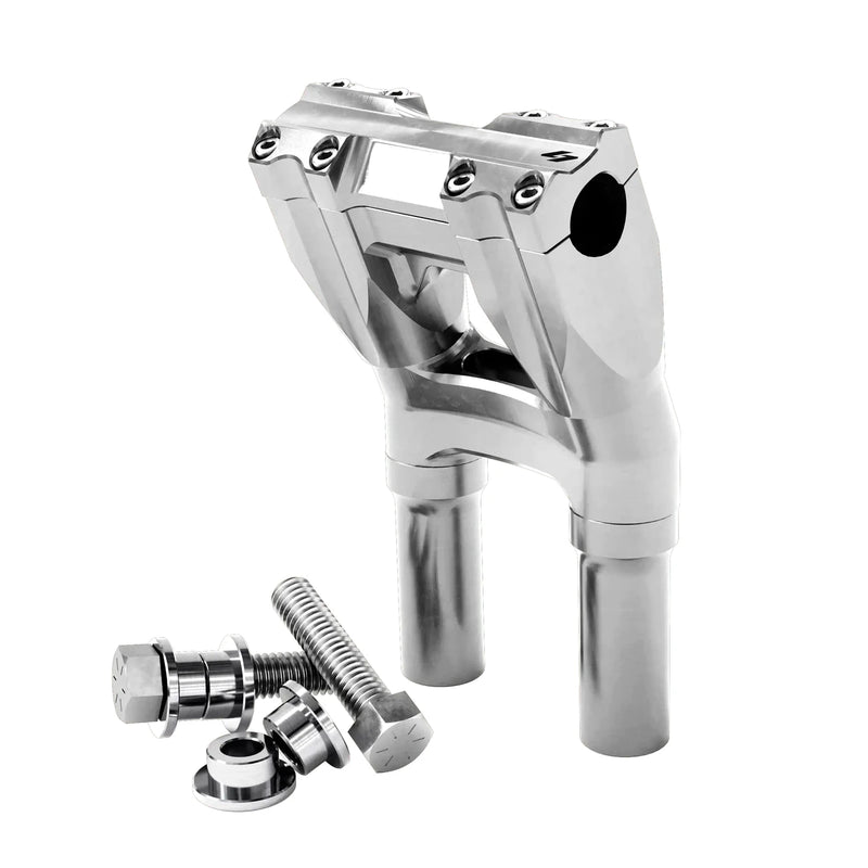 Kraus Isolated & Kickback Risers (Dyna, Pre-18 Softail, FXR, Sportster) — SP-ISO-68-M