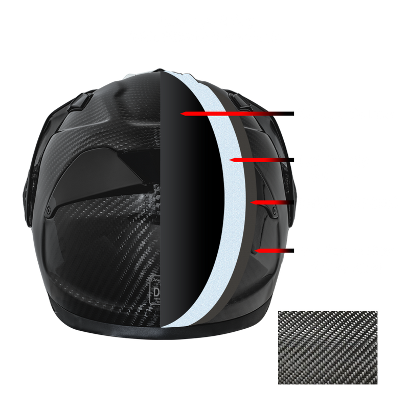 D.O.T. & ECE Daytona C6- Grey Carbon Fiber