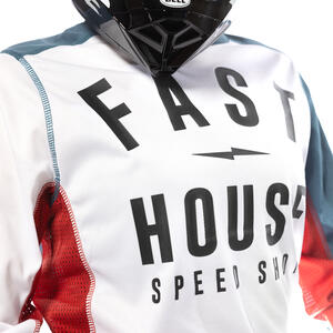 Fasthouse Women's Grindhouse Anthem Jersey 3961-1912-77 230003-13-04 - White/teal - XL
