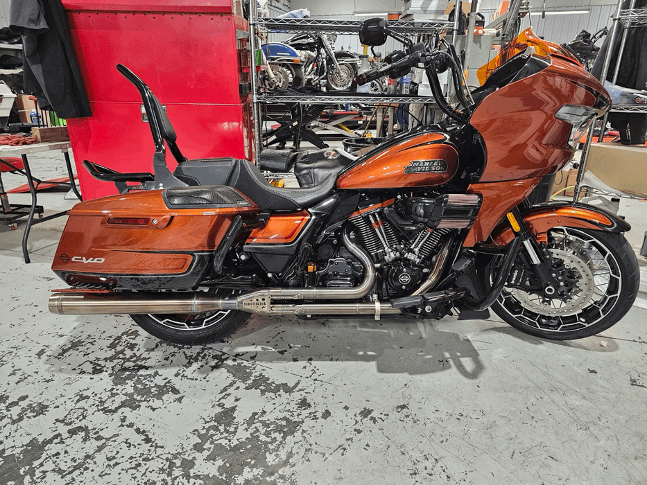 Siouxicide Choppers Harley M8 Touring Performance Stainless 2-1 Exhaust Pipe - Full Length
