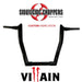 VILLAIN Road Glide Handle Bars Black & Chrome