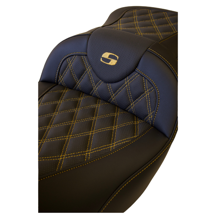 GOLD STITCH SADDLEMEN 0801-0939 808-07B-182LS Roadsofa™ Seat - Lattice Stitch