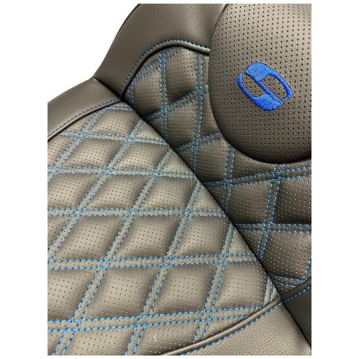 BLUE STITCH SADDLEMEN 0801-1041 808-07B-184 Extended Reach Road Sofa Seat - Lattice Stitched