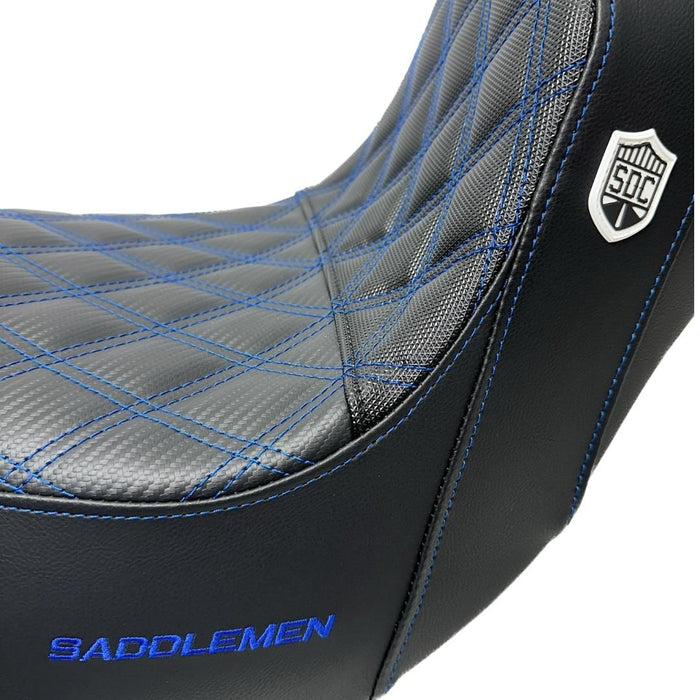 BLUE STITCH SADDLEMEN 0802-1433 SC81829DB Pro Series SDC Performance Gripper Seat