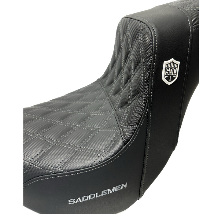 DARK GRAY STITCH SADDLEMEN 0802-1433 SC81829DB Pro Series SDC Performance Gripper Seat