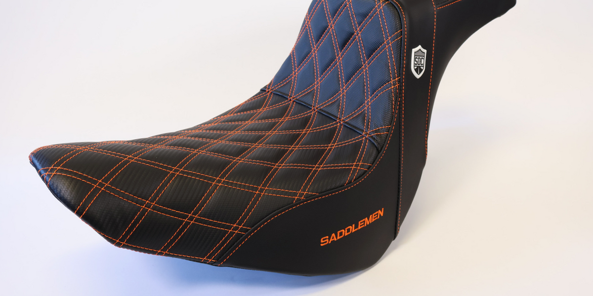 ORANGE STITCH SADDLEMEN 0802-1433 SC81829DB Pro Series SDC