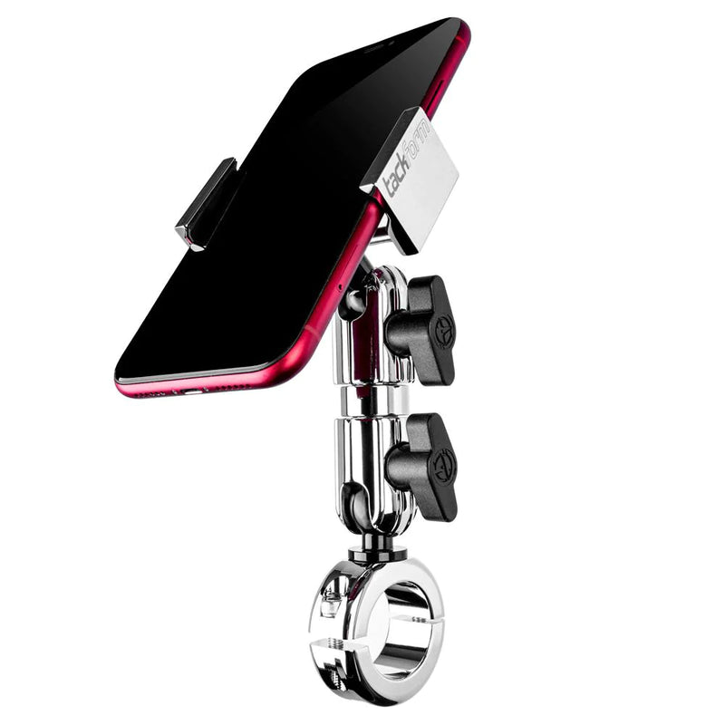 TACKFORM Phone Mount for 7/8"-1-1/4" Handlebars Chrome