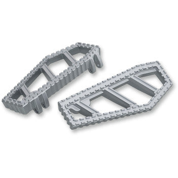 Kuryakyn 3594 Riot Driver Floorboards Silver For Harley Motorcycles 1980-2019
