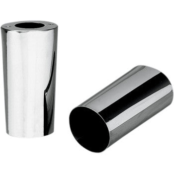 DRAG SPECIALTIES DS-222898 Fork Slider Covers - Smooth - Chrome - Smooth - Stock Length