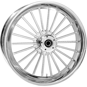 RC COMPONENTS 0202-2132 18550-9210-126C One-Piece Forged Illusion Rear Wheel - Single Disc/No ABS - Chrome - 18"x5.50"