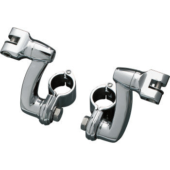 KURYAKYN 1624-0229 7986 Longhorn Offset Footpeg Mounts - 1.25" Clamp