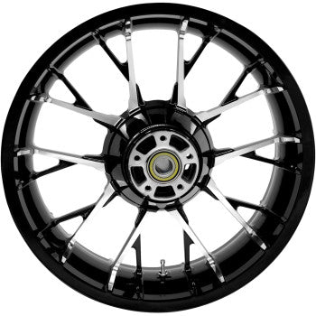 COASTAL MOTO 0202-2183 3D-MAR185BCABST Marlin Precision Cast 3D Rear Wheel - Single Disc/ABS - Black Cut - 18"x5.50"