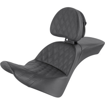 SADDLEMEN 0802-1412 818-33-030LS Explorer Lattice Stitch Seat - With Backrest