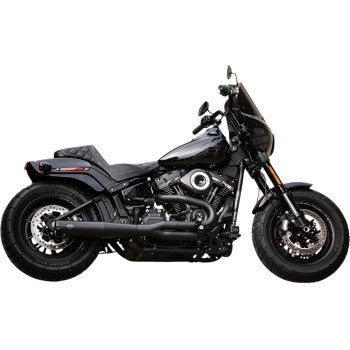 S&S CYCLE 1800-2401 550-0788 SuperStreet  2:1 Exhaust for Softail - Black