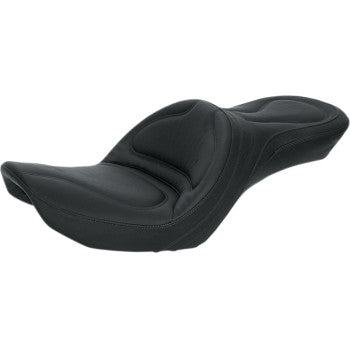 SADDLEMEN 83G50JS Explorer™ Seat- Without Backrest - Stitched - Black - FXDWG