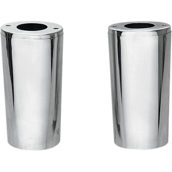 DRAG SPECIALTIES 0411-0012 Fork Slider Covers — Smooth - Chrome - Extended +2" (8.5")