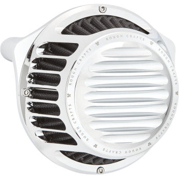 (OPEN BOX) Rough Crafts Big Sucker Round Air Cleaner - RC-600-012 For Harley Motorcycles 2017-2025