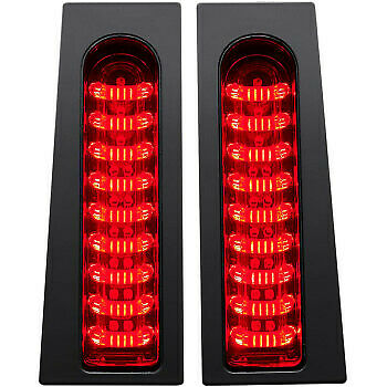 CUSTOM DYNAMICS 2040-2156 PB-FILL-R-BProBEAM® Fillerz® Saddlebag LED Lights Saddlebag Lights - Red - Gloss Black