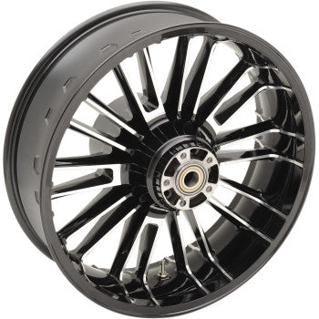 COASTAL MOTO 0202-2114 3D-ATL185BC-ABS Atlantic Precision Cast 3D Wheel Rear Wheel - Atlantic - Single Disc/ABS - Black - 18"x5.50" - '09+ FL